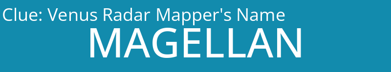 Venus Radar Mapper's Name