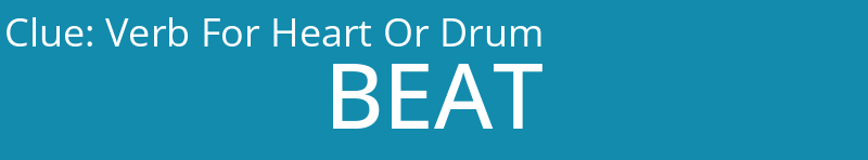 Verb For Heart Or Drum