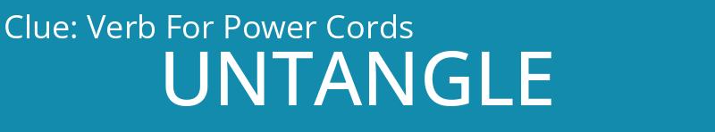 Verb For Power Cords