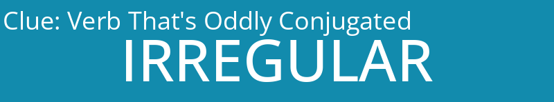 Verb That's Oddly Conjugated