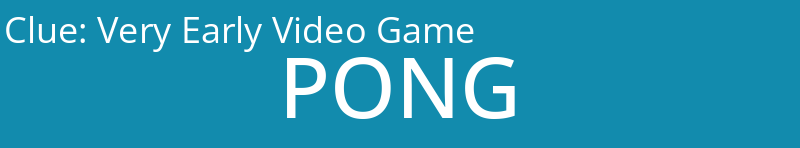 Very Early Video Game