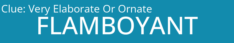 Very Elaborate Or Ornate