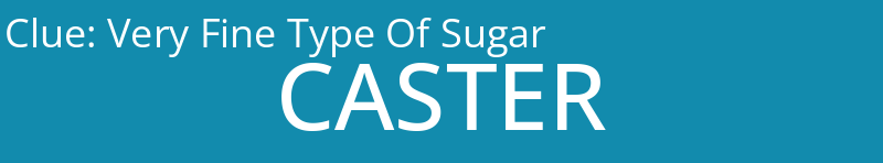 Very Fine Type Of Sugar