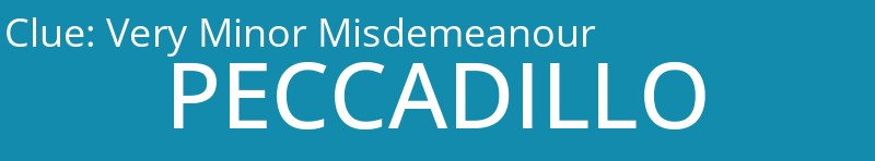 Very Minor Misdemeanour