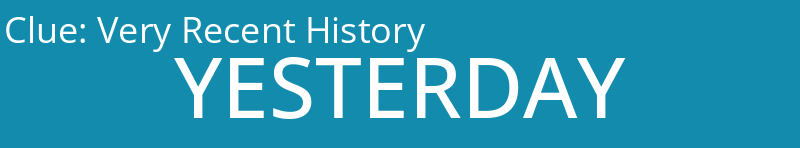 Very Recent History