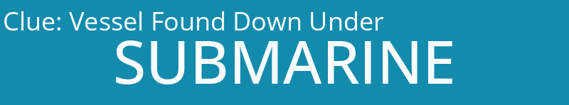 Vessel Found Down Under