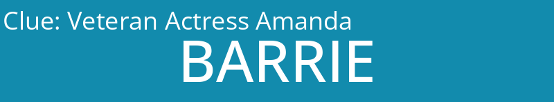 Veteran Actress Amanda