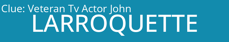 Veteran Tv Actor John