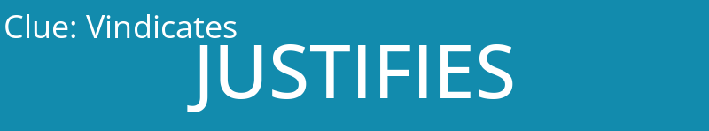 Vindicates