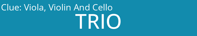 Viola, Violin And Cello