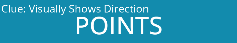 Visually Shows Direction