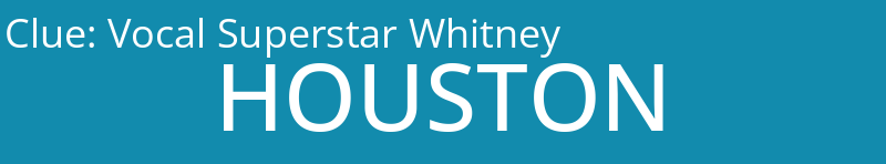 Vocal Superstar Whitney