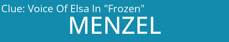Voice Of Elsa In "Frozen"