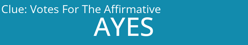 Votes For The Affirmative