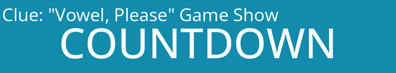 "Vowel, Please" Game Show