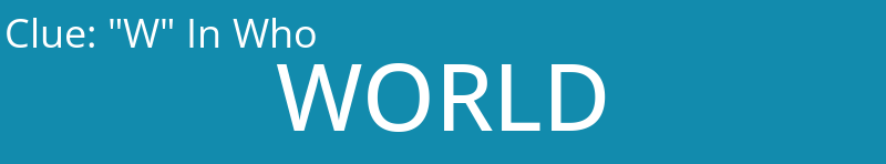 "W" In Who