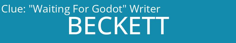 "Waiting For Godot" Writer