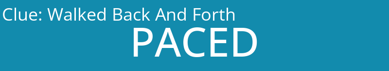 Walked Back And Forth