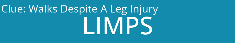 Walks Despite A Leg Injury