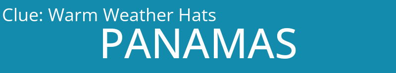 Warm Weather Hats
