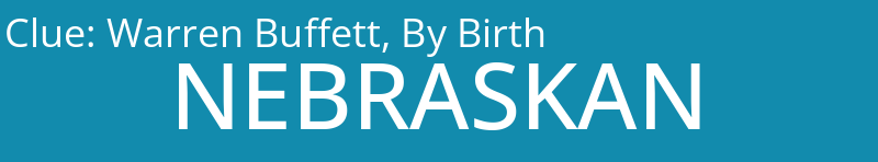 Warren Buffett, By Birth 