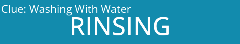 Washing With Water