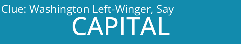 Washington Left-Winger, Say