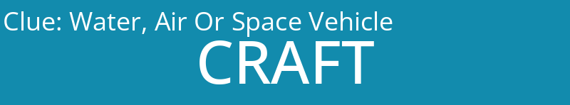 Water, Air Or Space Vehicle