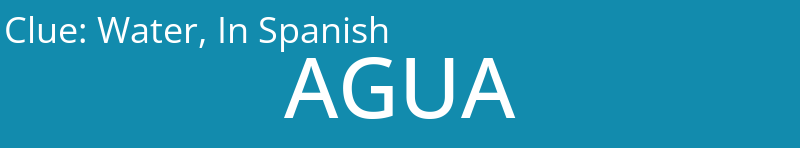 Water, In Spanish
