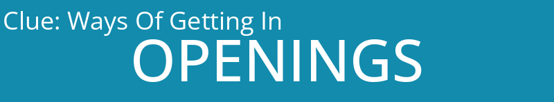 Ways Of Getting In
