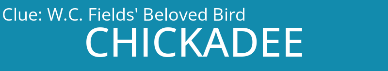 W.C. Fields' Beloved Bird