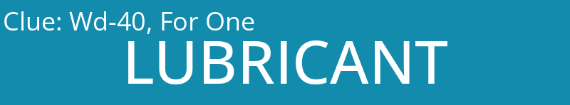 Wd-40, For One