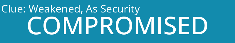 Weakened, As Security