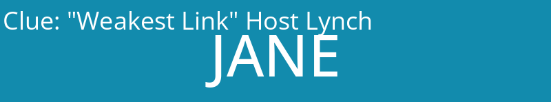 "Weakest Link" Host Lynch