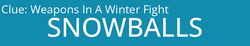 Weapons In A Winter Fight