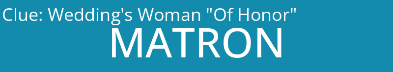 Wedding's Woman "Of Honor"