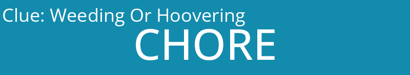 Weeding Or Hoovering
