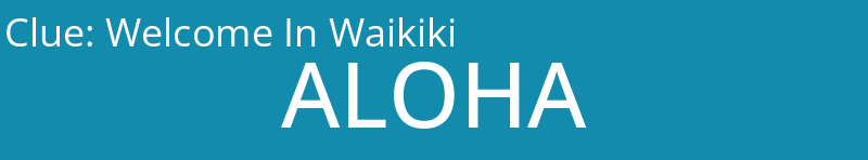 Welcome In Waikiki