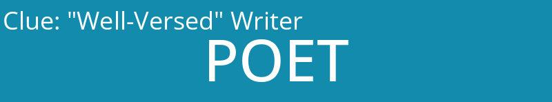 "Well-Versed" Writer