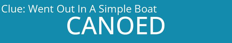 Went Out In A Simple Boat