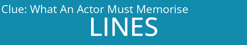 What An Actor Must Memorise