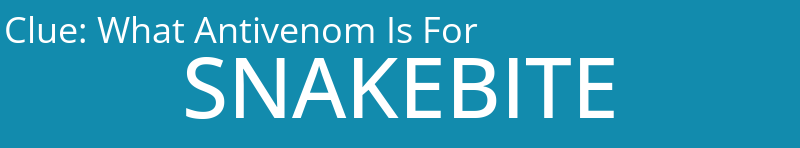 What Antivenom Is For