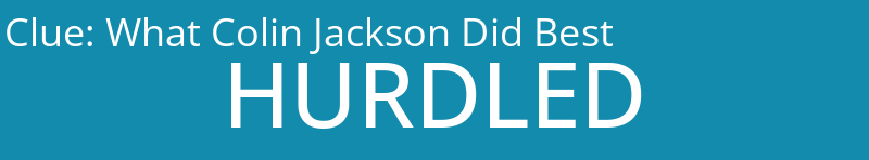 What Colin Jackson Did Best