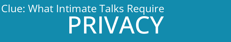 What Intimate Talks Require