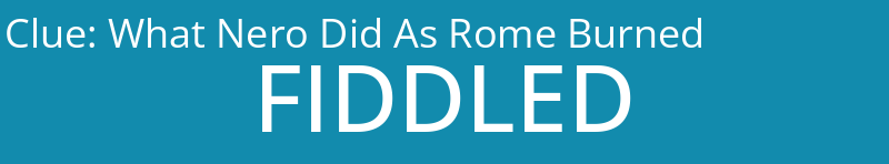 What Nero Did As Rome Burned