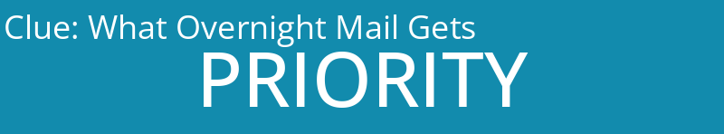 What Overnight Mail Gets