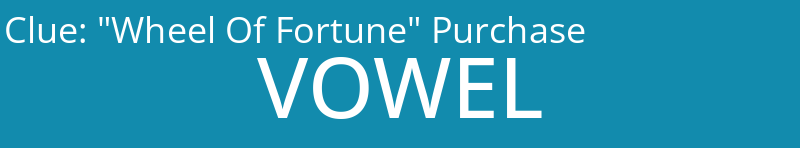 "Wheel Of Fortune" Purchase