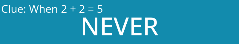 When 2 + 2 = 5