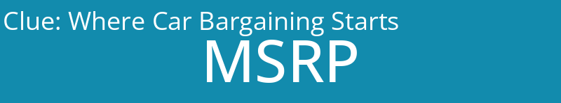 Where Car Bargaining Starts