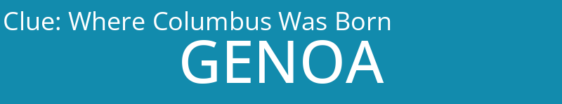 Where Columbus Was Born